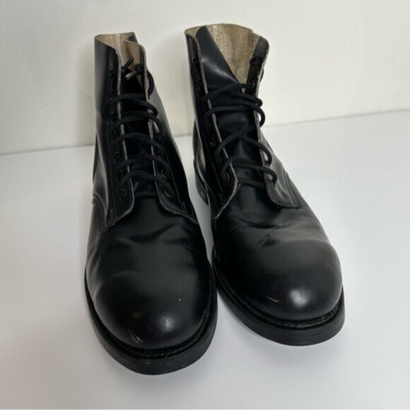 Vintage Biltrite black leather Military Boots - Picture 1 of 11